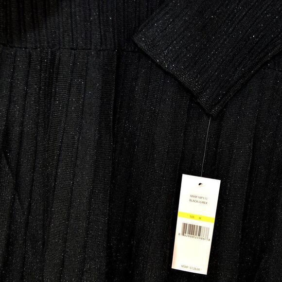 New Nanette Lepore Women's Pleated Skirt Fit & Flare Knit Midi Dress - Picture 5 of 7